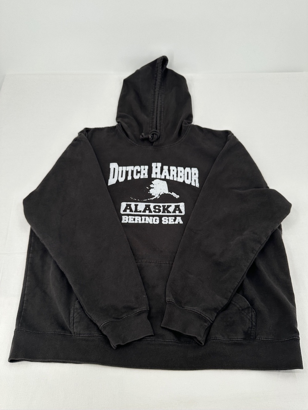 Dutch Harbor Alaska Bering Sea Black Hoodie - Picture 4 of 8